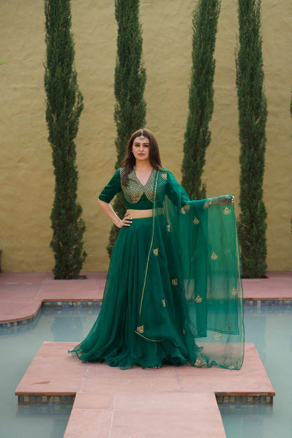 Emerald Gul Lehenga