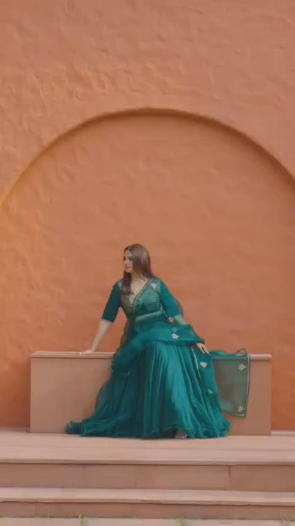Emerald Gul Lehenga